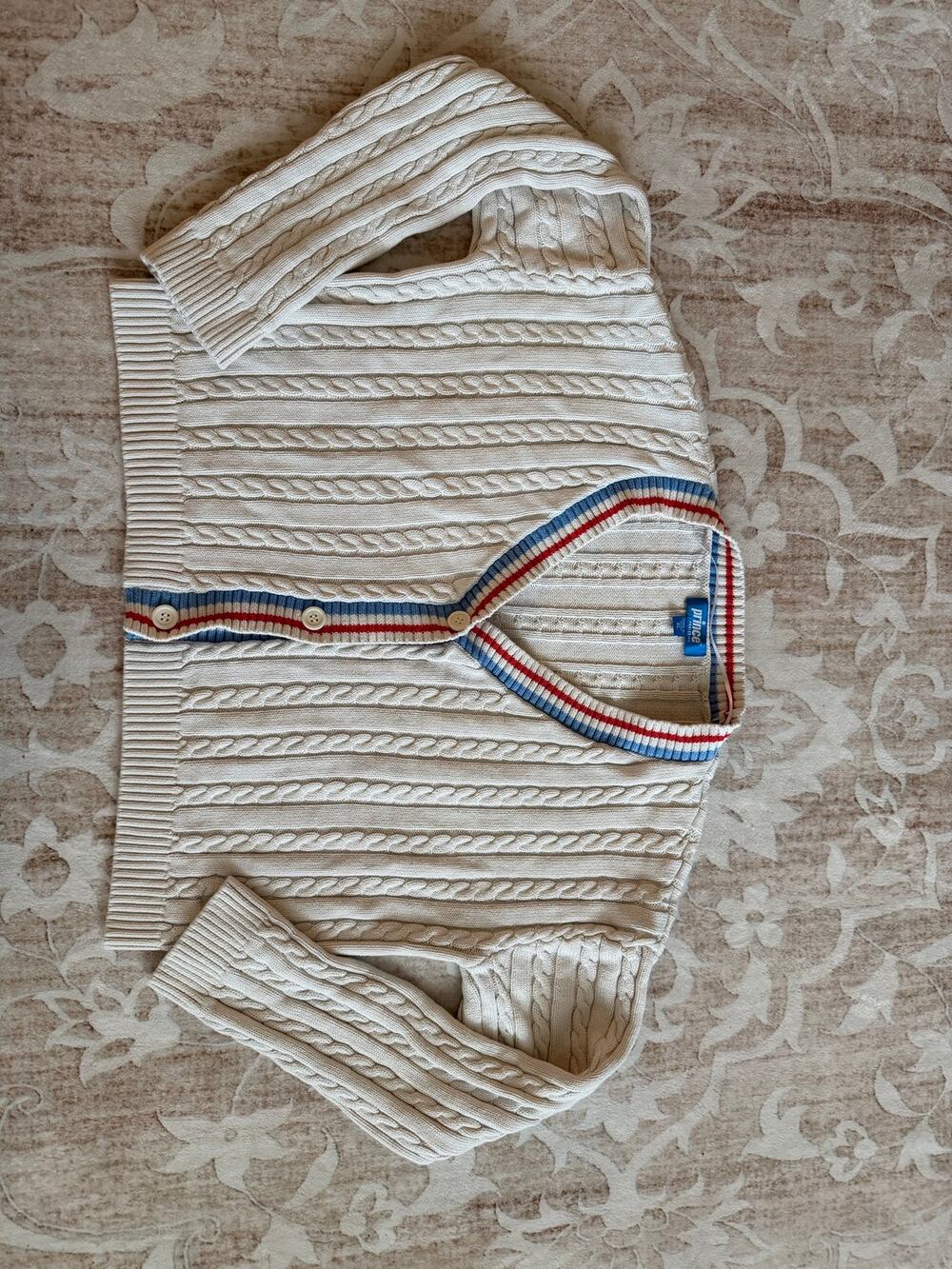 Prince Pickleball Women's Cable Knit Cardigan